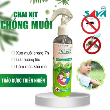 Xịt chống muỗi Nanol xua đuổi côn trùng an toàn cho trẻ, chỉ 59.000₫