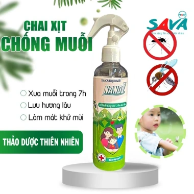 Xịt chống muỗi Nanol xua đuổi côn trùng an toàn cho trẻ, chỉ 59.000₫