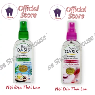 Xịt Chống Muỗi Skin Oasis Thái Lan 70ml - An Toàn Cho Trẻ Em & Người Lớn, Giá Ưu Đãi 83.000₫ 2