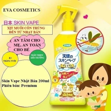 Xịt chống muỗi Skin Vape Nhật Bản 200ml – Diệt muỗi 8h, an toàn cho bé & người lớn, giá 68.500₫ 4