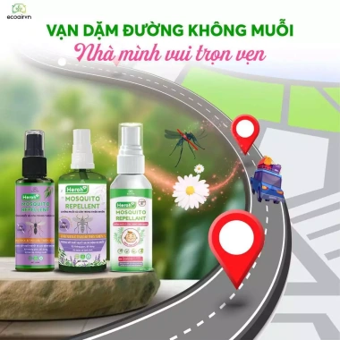 Xịt chống muỗi thiên nhiên Heroh 60ml - EcoairVN, diệt muỗi nhanh, an toàn, giá ưu đãi 85.000₫ 5 Xịt chống muỗi thiên nhiên Heroh 60ml - EcoairVN, diệt muỗi nhanh, an toàn, giá ưu đãi 85.000₫ 5