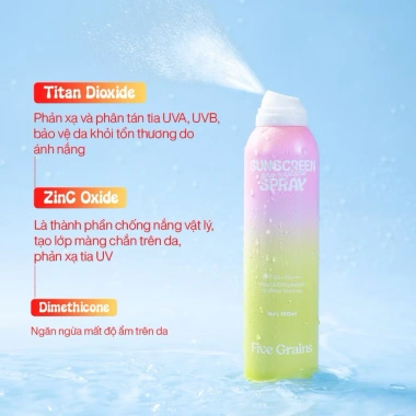 Xịt chống nắng cao cấp Five Grains nâng tone Pro-Xylane 160ml - Giá chỉ 175k
