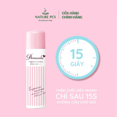 Xịt Chống Nắng Dưỡng Sáng Da Naris Parasola UV Spray SPF50+ PA++++ 90g 340.200 VND