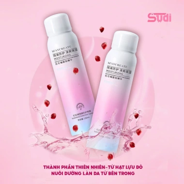 Xịt chống nắng Maycreate Moisturizing Spray 150ml Dưỡng ẩm che khuyết điểm giảm giá 55k