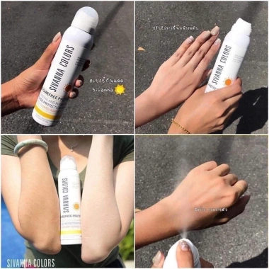 Xịt Chống Nắng Nâng Tone SIVANNA Colors Carefree SPF50+ PA+++ Giá 120k