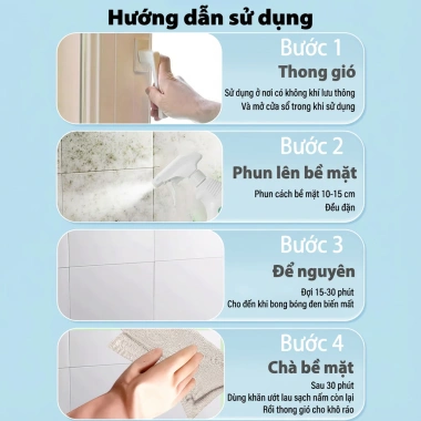 Xịt diệt nấm 99.9% nhập khẩu Nhật Bản – Ngăn ngừa nấm mốc, không để lại vết bẩn, hiệu quả cao