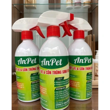 Xịt Diệt Ve Bọ Rận Chó Mèo 500ml - Giải Pháp Nhanh, An Toàn, Tiết Kiệm 86k