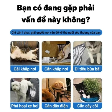 Xịt đuổi mèo, chó, kiến 510ml - Không còn vết cào, giảm giá 69.999₫