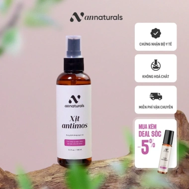 Xịt đuổi muỗi Antimos 100ml - An toàn cho trẻ và người lớn, giảm giá 169k 2 Xịt đuổi muỗi Antimos 100ml - An toàn cho trẻ và người lớn, giảm giá 169k 2