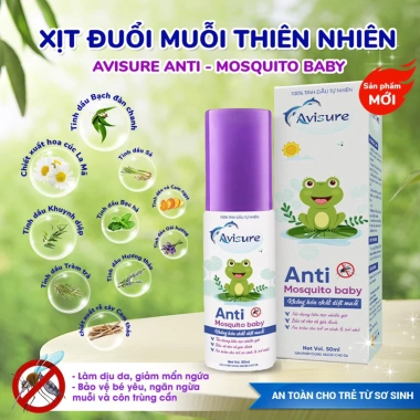 Xịt đuổi muỗi Avisure Mosquito Baby tinh dầu thiên nhiên cao cấp 50ml - 54.899đ 3