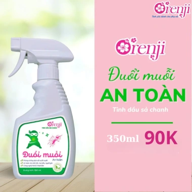 Xịt đuổi muỗi, kiến, gián tinh dầu sả chanh ORENJI - An toàn cho bé, chỉ 40.000