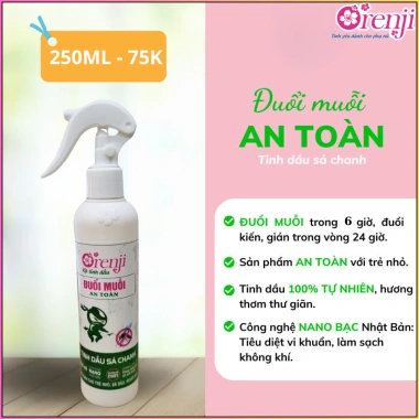 Xịt đuổi muỗi, kiến, gián tinh dầu sả chanh ORENJI - An toàn cho bé, chỉ 40.000 6 Xịt đuổi muỗi, kiến, gián tinh dầu sả chanh ORENJI - An toàn cho bé, chỉ 40.000 6