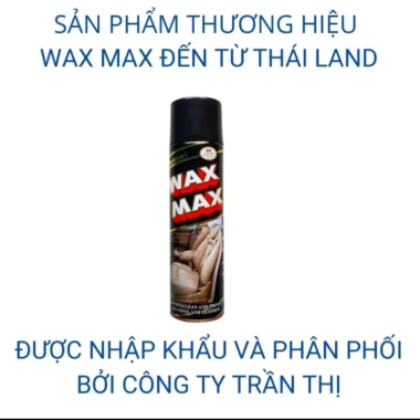 Xịt dưỡng bóng và làm sạch da ghế Wax Max - Bảo vệ da, giá ưu đãi 47.500đ