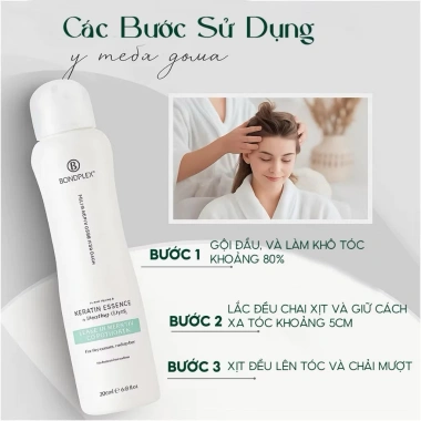 Xịt Dưỡng Gỡ Rối Keratin Bondplex Leave In 200ml – Chăm Sóc Tóc Đa Tầng, Kèm 2 Quà Tặng, Giá 249.999đ