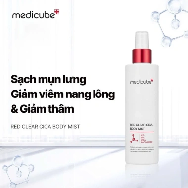 Xịt dưỡng thể Medicube Red Clear Cica Mist 200ml - Giảm mụn, dịu da, giá 330.000₫ Xịt dưỡng thể Medicube Red Clear Cica Mist 200ml - Giảm mụn, dịu da, giá 330.000₫