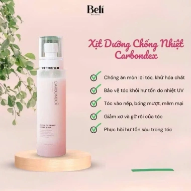 Xịt dưỡng tóc Carbondex 120ml - Dưỡng mềm mượt, bảo vệ UV, giảm xơ rối, giá 80k