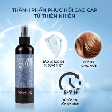 Xịt Dưỡng Tóc DELOFIL Argan Oil Protein 250ml - Phục Hồi Khô Xơ, Chống Rối, Bảo Vệ Nhiệt, Giá 220.000 VND 2 Xịt Dưỡng Tóc DELOFIL Argan Oil Protein 250ml - Phục Hồi Khô Xơ, Chống Rối, Bảo Vệ Nhiệt, Giá 220.000 VND 2