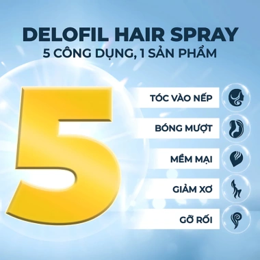 Xịt Dưỡng Tóc DELOFIL Argan Oil Protein 250ml - Phục Hồi Khô Xơ, Chống Rối, Bảo Vệ Nhiệt, Giá 220.000 VND 4 Xịt Dưỡng Tóc DELOFIL Argan Oil Protein 250ml - Phục Hồi Khô Xơ, Chống Rối, Bảo Vệ Nhiệt, Giá 220.000 VND 4
