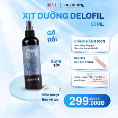 Xịt dưỡng tóc Delofil Vitamin Hair Spray - Bóng mượt, giữ nếp, bảo vệ tóc uốn duỗi nhuộm, giảm giá 289k