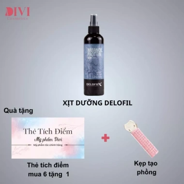 Xịt dưỡng tóc Delofil Vitamin Hair Spray - Bóng mượt, giữ nếp, bảo vệ tóc uốn duỗi nhuộm, giảm giá 289k 10 Xịt dưỡng tóc Delofil Vitamin Hair Spray - Bóng mượt, giữ nếp, bảo vệ tóc uốn duỗi nhuộm, giảm giá 289k 10