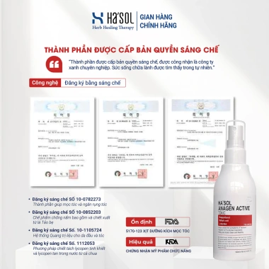 Xịt Dưỡng Tóc Hasol Anagen Scalp Tonic 100ml - Rụng tóc, mỏng yếu, 349.000 VND