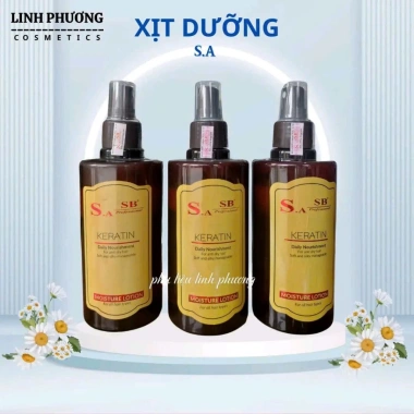 xịt dưỡng tóc keratin SA.SB hương nước hoa 250ml - mềm mượt, phục hồi tóc khô xơ, giảm giá 90.000₫