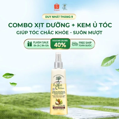 Xịt Dưỡng Tóc Le Petit Olivier 150ml Chính Hãng - Olive Bơ Hạt Mỡ Argan Dưỡng Mượt Phục Hồi Giá 300k 9