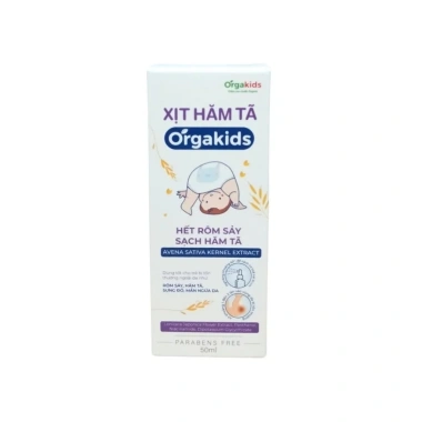 Xịt hăm tã Orgakids 50ml - sạch hăm, làm mềm, dưỡng ẩm da bé, giảm còn 98.000₫ 8