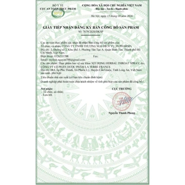 Xịt Họng Thảo Dược Cao Cấp Herbal - Giảm Đau Họng, Giảm Ho, Giá 79.000đ
