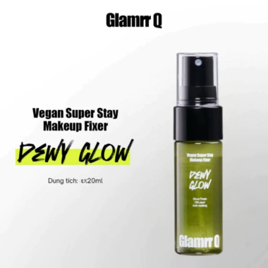 Xịt Khóa Nền Cố Định Glamrr Q Vegan Super Stay 50ml - Giữ lớp trang điểm 24h, Giá 162.000đ 11