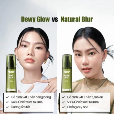 Xịt Khóa Nền Cố Định Glamrr Q Vegan Super Stay Makeup Fixer 50ml Giá 162.000 Giữ lớp trang điểm suốt ngày 6
