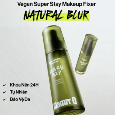 Xịt Khóa Nền Cố Định Glamrr Q Vegan Super Stay Makeup Fixer 50ml Giá 162.000 Giữ lớp trang điểm suốt ngày 11