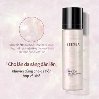 Xịt Khóa Nền ZEESEA Setting Spray 100ml - Căng Bóng, Giữ Nền Ngày, Giá 159k 6 Xịt Khóa Nền ZEESEA Setting Spray 100ml - Căng Bóng, Giữ Nền Ngày, Giá 159k 6
