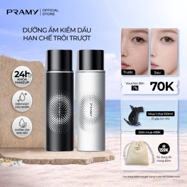 Xịt Khoá Trang Điểm KOL PRAMY 100ml Lâu Trôi Kiềm Dầu Dưỡng Ẩm - Chỉ 169.000₫