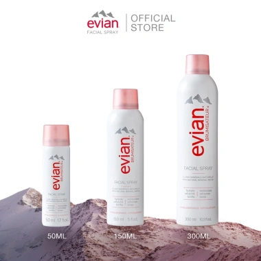 Xịt khoáng evian® Facial Spray 50ml - Dưỡng ẩm sâu, làm mát da, chỉ 135.000₫ 2