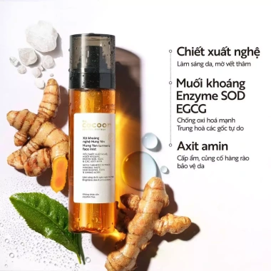 Xịt khoáng nghệ Hưng Yên Cocoon 130ml - Sáng da, ngăn oxy hoá, giá chỉ 215.000₫ 2