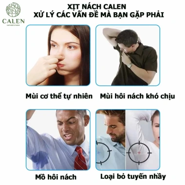 Xịt khử hôi nách Calen Nature Farm - Chống đen nách, đốt tuyến nhầy, nách khô thoáng thơm, 120.000₫