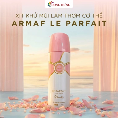 Xịt khử mùi cơ thể Armaf Le Parfait 200ml - Hương thơm sang trọng, chỉ 189.000₫