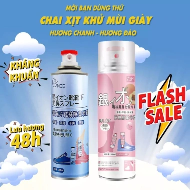 Xịt Khử Mùi Giày Dép Nano Bạc - Diệt Hôi Chân, Thơm Lâu, Giảm Giá Đến 22.350₫ 4