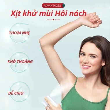 Xịt Khử Mùi Hôi Nách Nam Nữ Nội Địa - Ngăn Tiết Mồ Hôi, Giá 22.900₫