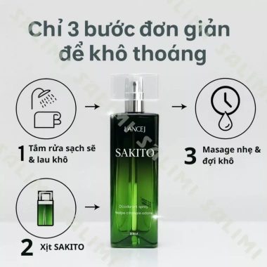 Xịt Khử Mùi SAKITO 45ml Chính Hãng - Giảm Tiết Mồ Hôi, Da Sáng Mịn, Giá 50.000₫ 2