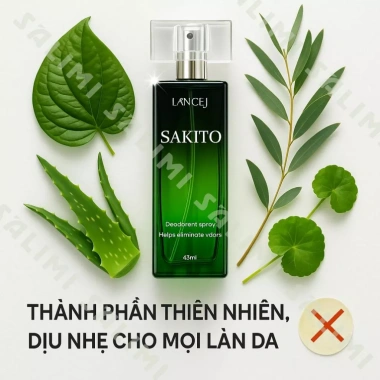 Xịt Khử Mùi SAKITO 45ml Chính Hãng - Giảm Tiết Mồ Hôi, Da Sáng Mịn, Giá 50.000₫ 3