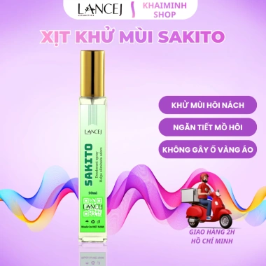 Xịt Khử Mùi SAKITO 45ml Chính Hãng - Giảm Tiết Mồ Hôi, Da Sáng Mịn, Giá 50.000₫ 10