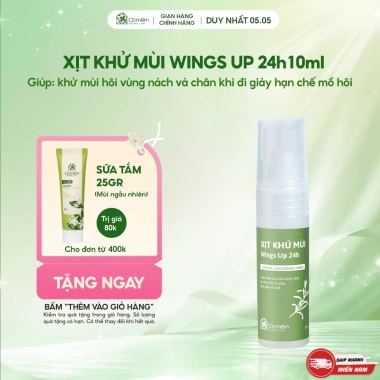 Xịt Khử Mùi Wings Up 24h Cỏ Mềm 10ml - Hương Thơm Tươi Mát, Giảm Giá 23% 2 Xịt Khử Mùi Wings Up 24h Cỏ Mềm 10ml - Hương Thơm Tươi Mát, Giảm Giá 23% 2