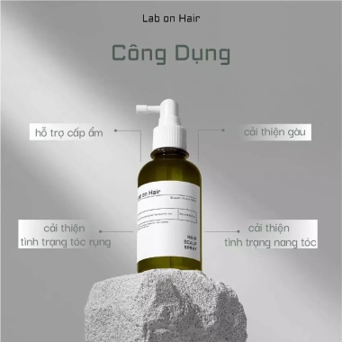 Xịt mọc tóc Lab on Hair 160ml - Giấm táo Redensyl dưỡng ẩm, phục hồi tóc hư tổn