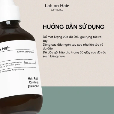 Xịt mọc tóc Lab on Hair 160ml - Giấm táo Redensyl dưỡng ẩm, phục hồi tóc hư tổn