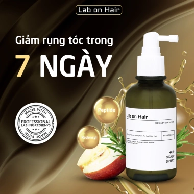 Xịt mọc tóc Lab on Hair 160ml - Giấm táo Redensyl dưỡng ẩm, phục hồi tóc hư tổn