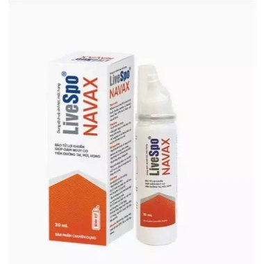 Xịt mũi & họng Livespo Navax Đỏ giảm nghẹt, viêm mũi, chứa bào tử lợi khuẩn - Giá chỉ 159.000₫ 2