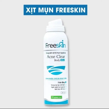 Xịt mụn lưng Freeskin 80ml + sữa tắm mụn 250ml - Sáng da, giảm viêm nang lông - 180.000 VND 10 Xịt mụn lưng Freeskin 80ml + sữa tắm mụn 250ml - Sáng da, giảm viêm nang lông - 180.000 VND 10