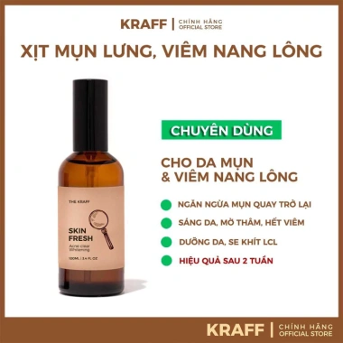 Xịt mụn lưng Skin Fresh AHA và Niacinamide - Giá 60k, se khít lỗ chân lông 3 Xịt mụn lưng Skin Fresh AHA và Niacinamide - Giá 60k, se khít lỗ chân lông 3